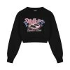 Best Sellers [HIGH SCHOOL DISCO] SS 22 Rock Crop Sweatshirt_Black