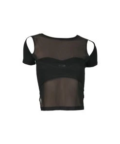 [EONHEY] Seasonless See Through T (black)