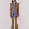[MINASONG] SS 22 FRONT SLIT TROUSER - DESERT Best Sellers