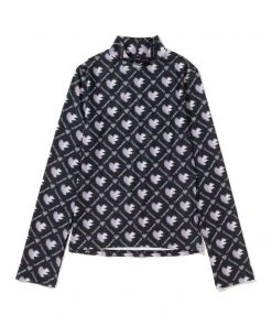 [BAQUEMIN] Seasonless Crying Heart Jersey Top (Black)