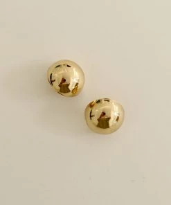 [MIDNIGHT MOMENT] Seasonless Dome Earring - Gold