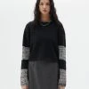 [LARTIGENT] SS 22 BOKASHI COLOR BLOCK KNIT(BLACK) Best Sellers