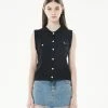 [LARTIGENT] Summer 22 POCKET KNIT VEST(BLACK) Best Sellers