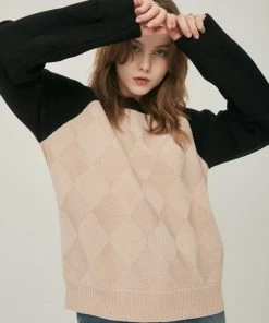 [LARTIGENT] Winter 21 DIAMOND KNIT(BLACK)