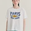 [BENSIMON] Summer 22 VINTAGE LOGO HALF SLEEVE - WHITE Best Sellers