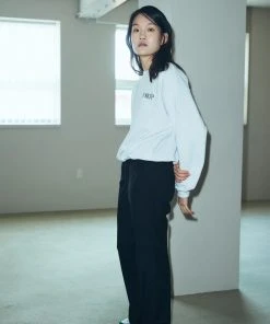 HOKUSPOKUS [HOKUS POKUS] SS 22 130's Wool Strech Loose Flare Fit Pants / Black Best Sellers