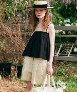 [ANEDIT] Summer 22 Pleats Sleeveless Blouse_BK Best Sellers