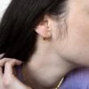 [LOMBRILLANT] Seasonless Silver Daily One Touch Earring Best Sellers