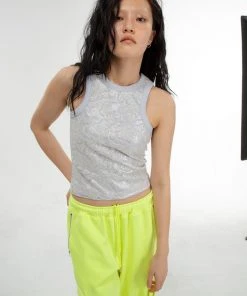 [GIMMETHEYOUNG] SS 22 LACE CAMOUFLAGE TANK-TOP / WHITE Best Sellers