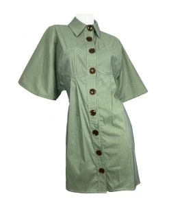 [CODE SHION] SS 22 Lace-up One-piece Shirts_GR