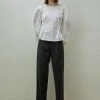 [STEP AROUND] SS 22 Biocotton Wide Slacks_BLACK