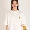 Best Sellers [VIVACLASSY] Winter 21 Bear Basic Short-Sleeved T-Shirt [Cream White]
