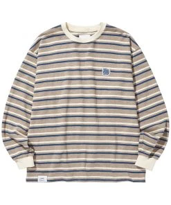 [LIBERE KOREA] Summer 22 HEAVY W BORDER SHIRT / BROWN Best Sellers