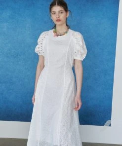 JULIE BEANS [JULYE HAN] SS 22 Raglan Half Sleeve Dress - White Best Sellers