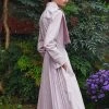 Best Sellers [SORRY TOO MUCH LOVE] FW 21 Pleats Trench Shirts Dress_Purple