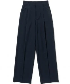 [ROCCI ROCCI] Summer 22 Pintuck Long Wide Pants (NAVY)