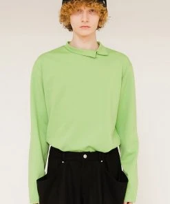 [ANOTHER YOUTH] SS 22 Button Turtleneck T - Light Green