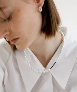 [MIDNIGHT MOMENT] Seasonless Oppose Pearl Necklace - Black Best Sellers