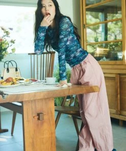 Best Sellers [HOKUS POKUS] Summer 22 Crunch Pants / Pink