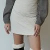 [JOORTI] SS 22 J894 Quilting Mini Skirt (ivory)