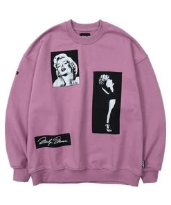 [AJO BY AJO] SS 22 MM Nylon Patched Sweatshirt [PINK] Best Sellers