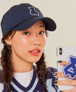 Best Sellers [AQOSTUDIOSPACE] SS 22 AQO BEAR BALLCAP NAVY