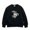 SK8ERROCK Best Sellers [SK8ER ROCK] FW 21 SMOKING SKULL SWEAT SHIRT BLACK