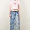 [OUTXO] Summer 22 Angel Crop Tee Pink