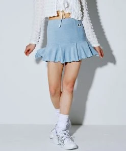 [PLASMASPHERE] SS 22 Terry Skirt [Sky]