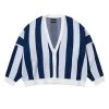 [AJO BY AJO] SS 22 Stripe Oversized Cardigan [Blue]