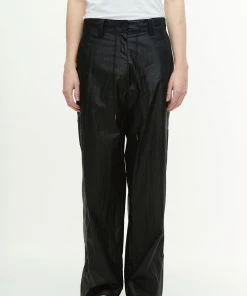 [KEYPU] SS 22 WIDE C CURVE PANTS BLACK Best Sellers