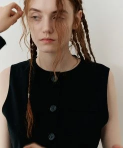 [ROCCI ROCCI] SS 22 Pocket Vest [BLACK] Best Sellers