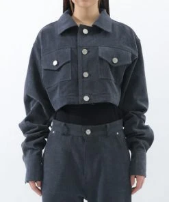 [BASICCOTTON] SS 22 Denim Jacket - GRAY