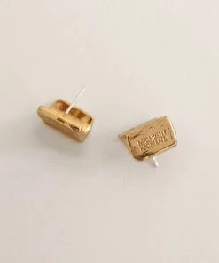 [MIDNIGHT MOMENT] Seasonless Square Earring - Gold Best Sellers
