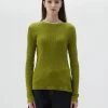Best Sellers [LARTIGENT] SS 22 SIDE SLIT T-SHIRT(GREEN)