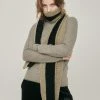 [LARTIGENT] Winter 21 COLOR BLOCK MUFFLER(KHAKI) Best Sellers