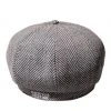 [SLEEPY SLIP] Seasonless BD HERRINGBONE GRAY NEWSBOY CAP Best Sellers