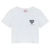 Best Sellers [HIGH SCHOOL DISCO] Summer 22 HEART DISCO CROP TOP WHITE