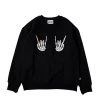 SK8ERROCK [SK8ER ROCK] FW 21 HAND SIGN SWEAT SHIRT BLACK Best Sellers