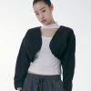 Best Sellers [SETUP EXE] SS 22 Tweed Bolero Jacket [Black]