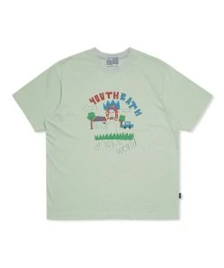 [YOUTHBATH] Summer 22 Zoomer Graphic T-shirt_MINT Best Sellers