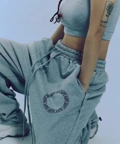 Best Sellers [CHAPCHAP] SS 22 Circle Chap Logo Sweat Pants(Melange)