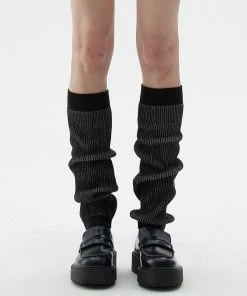 Best Sellers [LARTIGENT] SS 22 RIBBED LEG WARMER(BLACK)