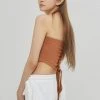 [KAGAMIL] Seasonless CORSET TUBE TOP BROWN