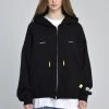 MIDNIGHTMOVE Best Sellers [MIDNIGHT MOVE] SS 22 Logo Hood Zip-up (black)