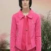 [NACHE] SS 22 RAWCUT SINGLE JACKET - PINK