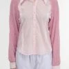 [GIMMETHEYOUNG] SS 22 NET SLEEVE SHIRT 22SS / PINK Best Sellers