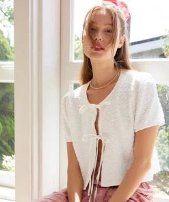 [ANEDIT] Summer 22 Ribbon Cardigan Blouse_WH