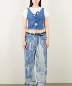 Best Sellers [OUTXO] Summer 22 String Open Top Blue