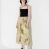 UNORMAL [UNUSUALNORMAL] SS 22 COCOON SKIRT _ TIE - DYE OLIVE